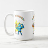 Liquid Strength – Funny Juice & Water Muscle Desig Kaffeetasse (Links)