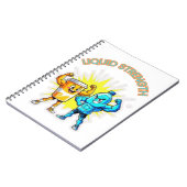 Liquid Strength – Funny Juice & Water Muscle Desig Notizblock (Linke Seite)