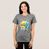 Liquid Strength – Funny Juice & Water Muscle Desig Tri-Blend Shirt (Vorderseite voll)