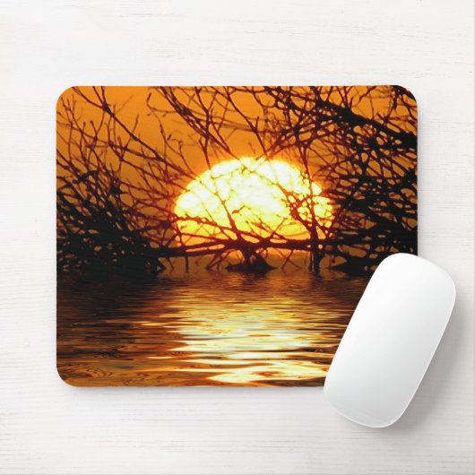 LIQUID SUNSET Mousepad (Mit Mouse)