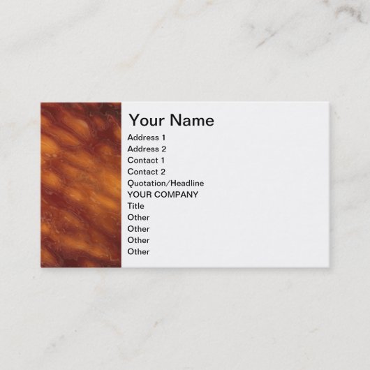 Liquid Sunset Visitenkarte (Vorderseite)