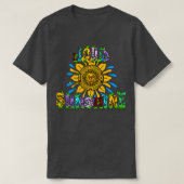 Liquid Sunshine Boho Hippie T-Shirt (Design vorne)