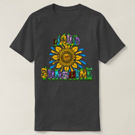 Liquid Sunshine Boho Hippie T-Shirt (Design vorne)