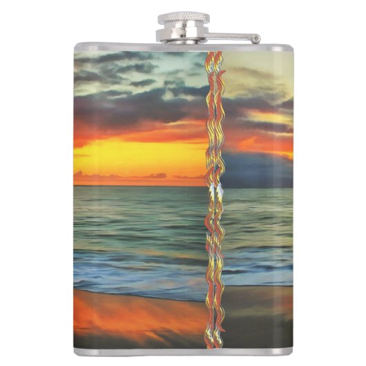 Liquid Sunshine Sunset 1738 Flachmann (Rückseite)