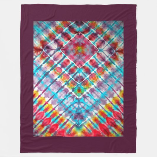 Liquid Vector Pattern Fleece Blanket (Vorderseite)