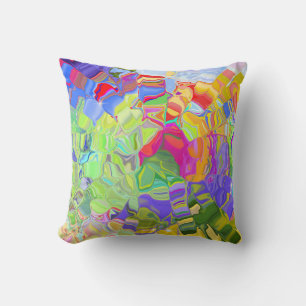 Liquid Watercolor Throw PIllow Kissen