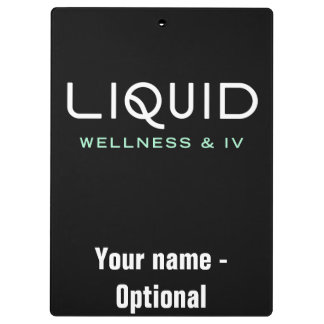 Liquid Wellness & IV Klemmbrett - Schwarz