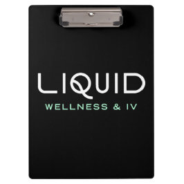 Liquid Wellness & IV Klemmbrett - Schwarz