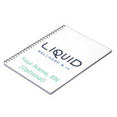 Liquid Wellness & IV Notizbuch Notizblock (Linke Seite)