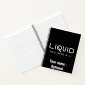 Liquid Wellness & IV Notizbuch - Schwarz (Innenseite)