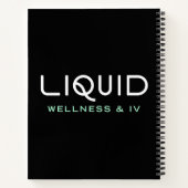 Liquid Wellness & IV Notizbuch - Schwarz (Rückseite)
