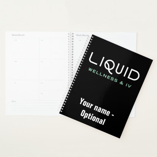 Liquid Wellness & IV Planner - Black Planer (Anzeige)