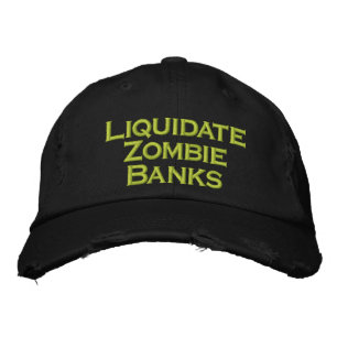 Liquidationsbanken Zombie Bestickte Baseballkappe