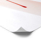 "Liquide Allure" Transluzente Silhouette Kunst Poster (Ecke)