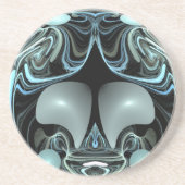 Liquide Blues Getränkeuntersetzer (Vorne)