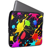 Liquide Kunst: Dynamisch & lebendig Laptopschutzhülle (Vorne Rechts)