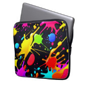 Liquide Kunst: Dynamisch & lebendig Laptopschutzhülle (Vorderseite Links)