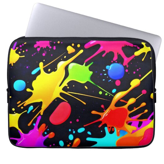 Liquide Kunst: Dynamisch & lebendig Laptopschutzhülle (Vorderseite)