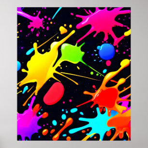 Liquide Kunst: Dynamisch & lebendig Poster
