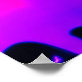 Liquide Kunst: Dynamisch & lebendig Poster (Ecke)
