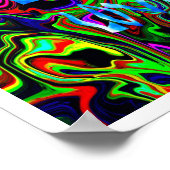 Liquide Liebe ~ Drucken mit weißen Kanten. Poster (Ecke)