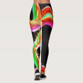 Liquide Träume: Meserizing Abstrakt liquide Luxus Leggings (Rückseite)