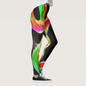 Liquide Träume: Meserizing Abstrakt liquide Luxus Leggings (Rechts)