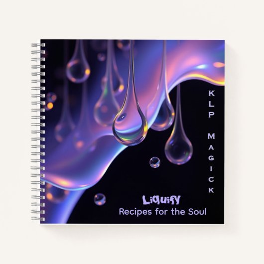 Liquify - AI Fantasy Sci-fi Digital Art Print Notizblock (Vorderseite)