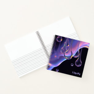 Liquify - AI Fantasy Sci-fi Digital Art Print Notizblock