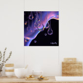 Liquify - AI Fantasy Sci-fi Digital Art Print Poster (Küche)