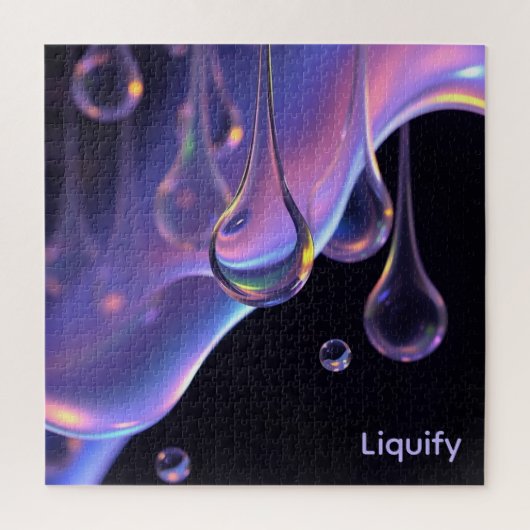 Liquify - AI Fantasy Sci-fi Digital Art Print Puzzle (Vertikal)