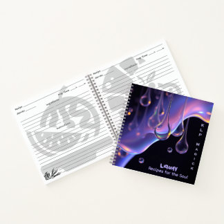 Liquify - AI Fantasy Sci-Fi Digitalkunst-Druck Notizblock