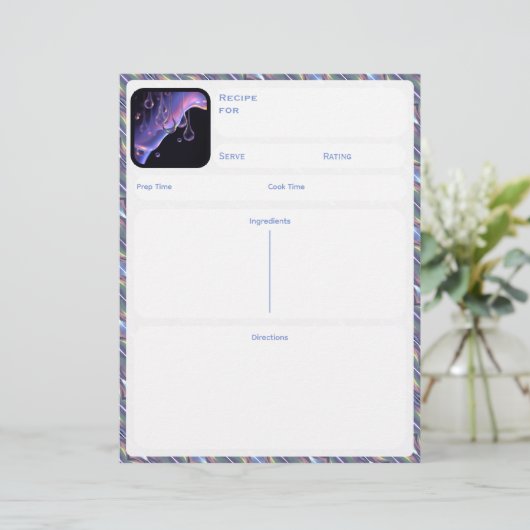 Liquify - Binder Insert Recipe Card (Stehend Vorderseite)