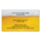 Liquor Beer Magnetische Visitenkarte (Vorderseite)