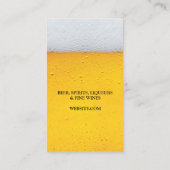 Liquor Beer Store Business Card Visitenkarte (Rückseite)
