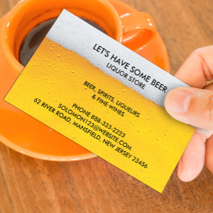 Liquor Beer Store Business Card Visitenkarte