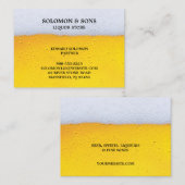 Liquor Beer Store Chubby Business Card Visitenkarte (Vorne/Hinten)