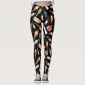 Liquor Bottles Pattern Leggings (Vorderseite)
