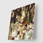 Liquor Bottles Quadratische Wanduhr (Winkel)