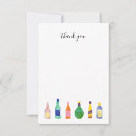 Liquor Flasche danke