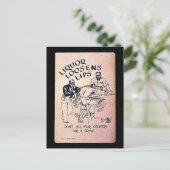 Liquor Loosens Postkarte (Stehend Vorderseite)