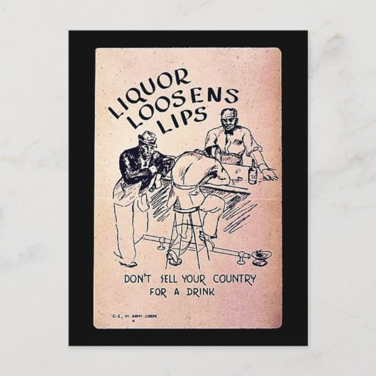 Liquor Loosens Postkarte (Vorderseite)