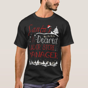 Liquor Store Manager Xmas Job Funny Weihnachten T-Shirt