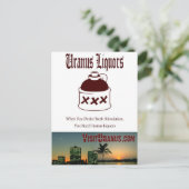 Liquor Store Postkarte (Stehend Vorderseite)