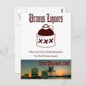 Liquor Store Postkarte (Vorne/Hinten)