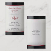 Liquor Wine Store Business Card Visitenkarte (Vorne/Hinten)