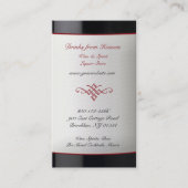 Liquor Wine Store Business Card Visitenkarte (Vorderseite)