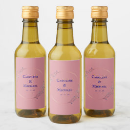 Liquor Wine Wedding Mini Label Set Weinetikett