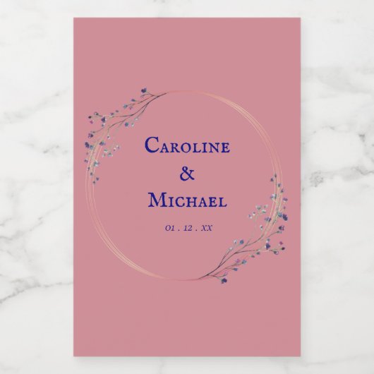 Liquor Wine Wedding Mini Label Set Weinetikett (Einzelnes Label)