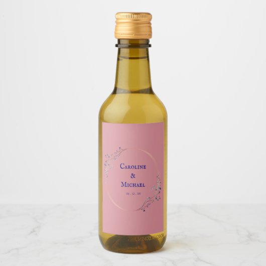 Liquor Wine Wedding Mini Label Set Weinetikett (Vorderseite)